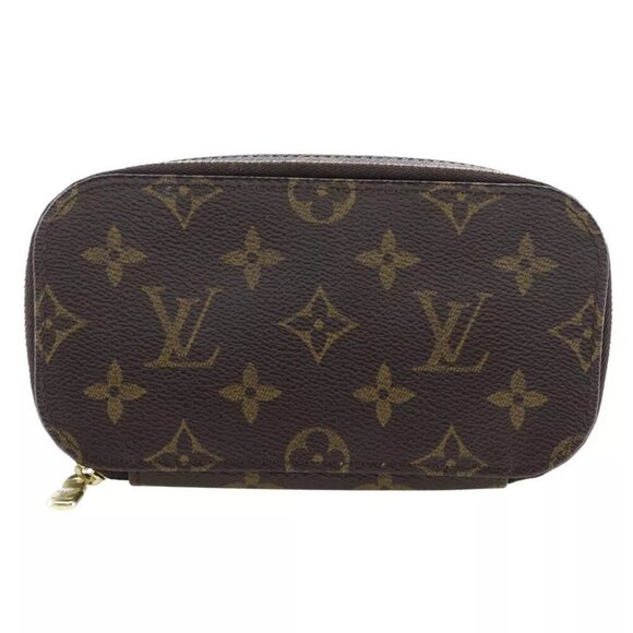 LOUIS VUITTON Truth Brush PM Pouch M47510 Cosmetics Pouch Brown Monogram c... - Picture 2 of 13